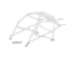 Custom Cages Datsun 240z Historic Roll Cage 2 fitted view
