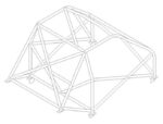 Fiat Punto International Multipoint T45 Roll Cage Kit fitted view
