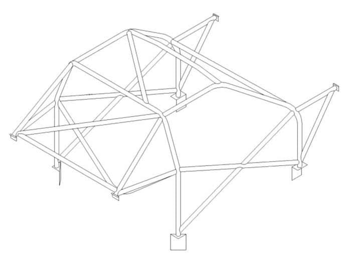 Custom Cages Ford Escort MK6 RS2000 International Multipoint CDS Roll Cage Kit