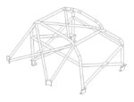 Ford Falcon Historic Roll Cage fitted view