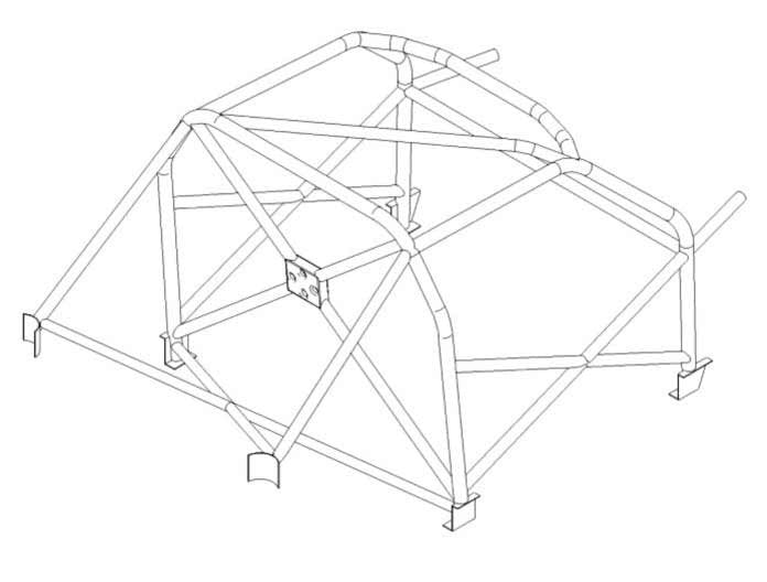 Custom Cages Ford KA International Multipoint T45 Roll Cage Kit