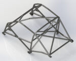 Ford Mustang Notchback Historic T45 Weld-In Roll Cage Kit fitted view