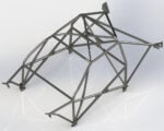 Ford Sierra Sapphire Multipoint Roll Cage 2 fitted view