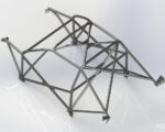 Ford Sierra Sapphire Multipoint Roll Cage 2 fitted view