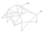 Honda Civic Cds Multipoint Roll Cage 2 fitted view