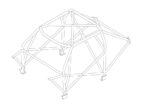 Custom Cages Lancia Delta Integrale Multipoint Roll Cage fitted view