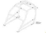 Lotus Elite Historic T45 Roll Cage fitted view