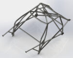 Mazda Rx7 T45 Multipoint Roll Cage 2 fitted view