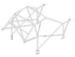 Custom Cages Mitsubishi Lancer Evo 3 International Multipoint T45 Roll Cage Kit
