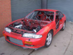 Nissan 200sx S14 Multipoint Roll Cage fitted view