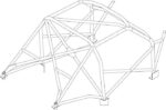 Custom Cages Peugeot 106 Stock Hatch Race Multipoint CDS Roll Cage Kit