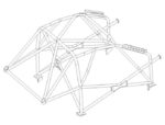 Custom Cages Peugeot 107 Multipoint CDS Roll Cage Kit