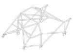 Custom Cages Peugeot 205 Multipoint Roll Cage fitted view
