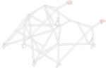 Custom Cages Peugeot 206 International Multipoint T45 Roll Cage Kit
