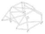 Peugeot 504 Multipoint CDS Roll Cage Kit fitted view