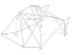 Custom Cages Seat Leon Cupra 05 Multipoint T45 fitted view