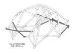 Custom Cages Toyota GR Yaris International Multipoint T45 Roll Cage Kit