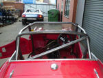 Triumph TR3 Historic T45 Roll Cage Kit fitted view