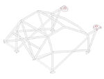 Vauxhall Astra Cds Multipoint Roll Cage fitted view