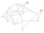 Custom Cages Vauxhall Nova International Lightweight Multipoint T45 Roll Cage Kit