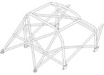 Custom Cages Volkswagen Golf MK4 R32 International Multipoint T45 Roll Cage Kit