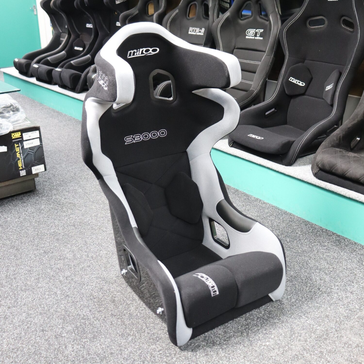 Mirco S3000 Velour Black And Grey Edition Bucket Seat