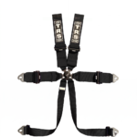 TRS Magnum Ultralite 6 point FIA harness in the Mazda MX-5 cut, shoulder straps shortened to wrap a roll bar