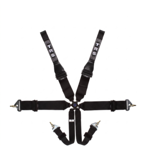 TRS Magnum Ultralite 6 point HANS harness in the Mazda MX-5 cut, shoulder straps shortened to wrap a roll bar
