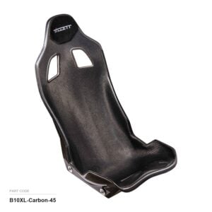 Tillett B10 XL GRP Race Car Seat, part B10XL-Carbon-45, front three quarter
