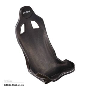 Tillett B10 XL GRP Race Car Seat, part B10XL-Carbon-45, front three quarter