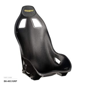 Tillett B6 Carbon/GRP Race Car Seat, part B6-40C/GRP, front three quarter