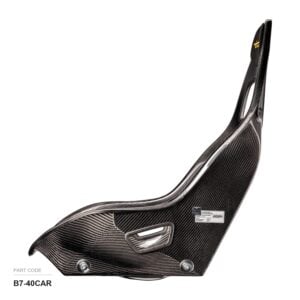 Tillett B7 Carbon Epoxy FIA Race Car Seat, part B7-40CAR, side profile with FIA label