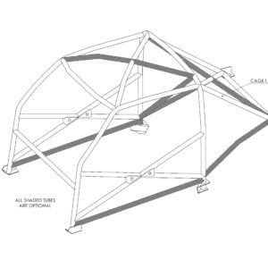 Custom Cages Ford Mustang Fastback Historic T45 Roll Cage Kit