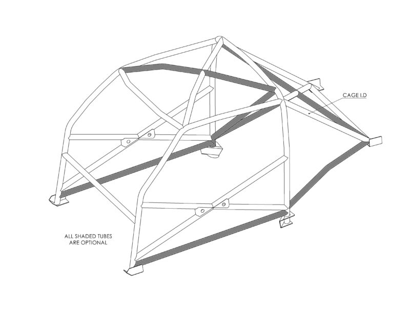 Custom Cages Ford Mustang Fastback Historic T45 Roll Cage Kit