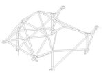 Custom Cages Subaru Impreza - 2 dr GC8 6 point National CDS Roll Cage Kit