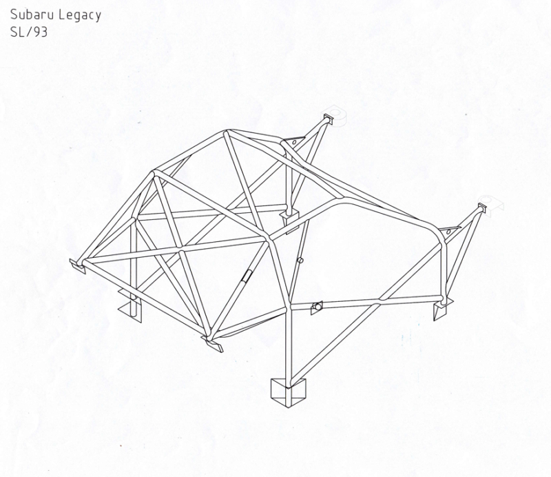 Custom Cages Subaru Legacy Multipoint T45 Roll Cage Kit