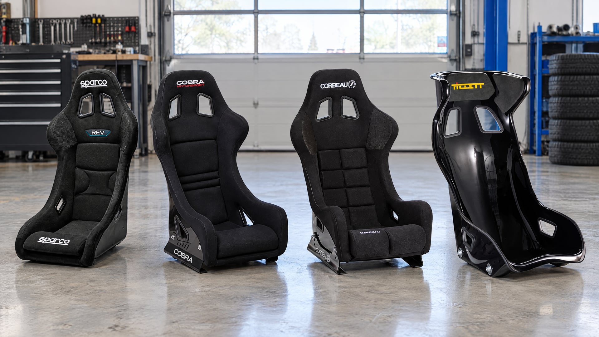 Sparco Rev, Cobra Motorsport, Corbeau, Tillett