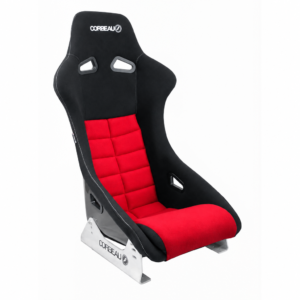 Corbeau LE-Driver System 1 Lotus Bucket Seat in Black and Red