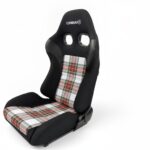 Corbeau PSR Tartan Edition Reclining Sport Seat - Pair with Stewart Dress Modern tartan - GSM Performance