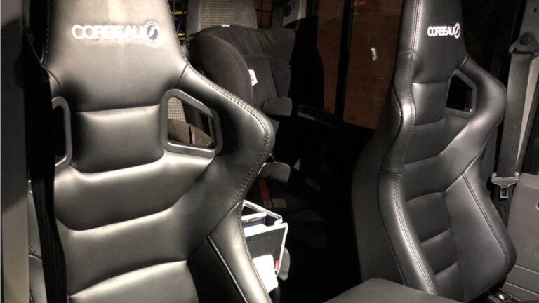 Corbeau RRS Low Base Seats Fitted Into Our Customer’s Land Rover Defender