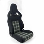 Corbeau VLS Cloth Tartan Edition Reclining Sport Seat - Pair with MacKenzie Dress Modern tartan - GSM Performance