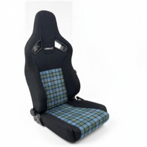 Corbeau VLS Cloth Tartan Edition Reclining Sport Seat - Pair with Weir Ancient tartan - GSM Performance