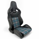 Corbeau VLS Vinyl Tartan Edition Reclining Sport Seat - Pair with Earl Of St Andrews tartan - GSM Performance