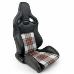 Corbeau VLS Vinyl Tartan Edition Reclining Sport Seat - Pair with Stewart Dress Modern tartan - GSM Performance