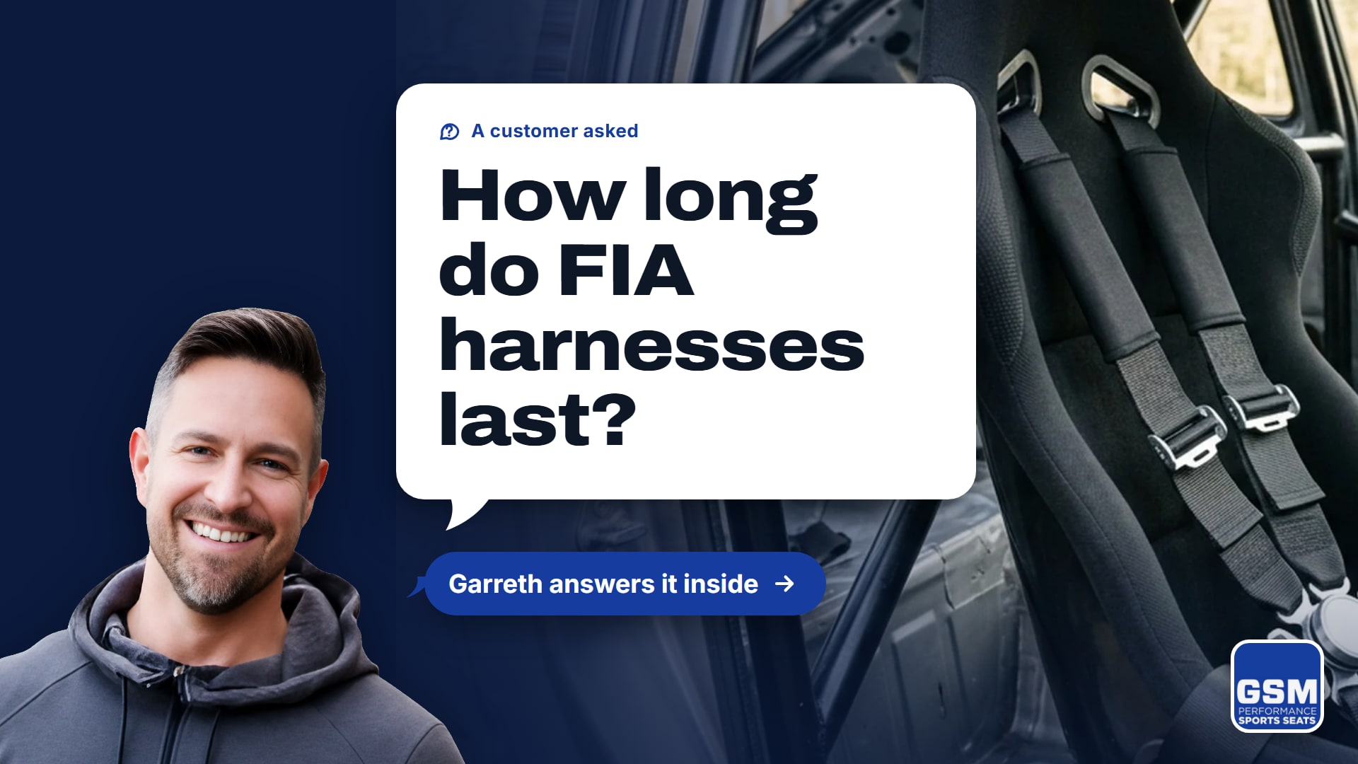 Customer question: how long do FIA harnesses last? Garreth from SportSeats4u answers it in this guide