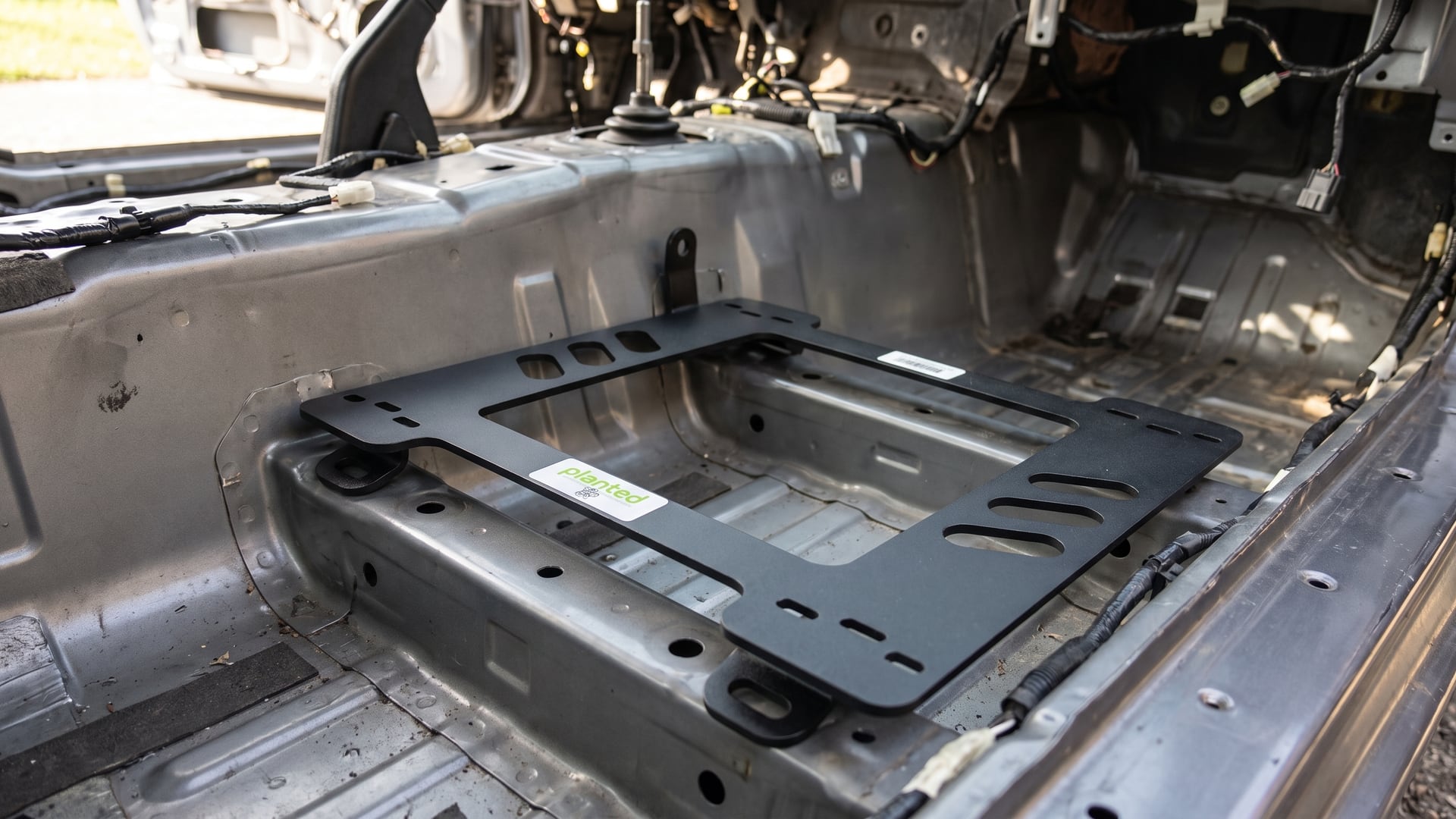 Planted Technology flat plate base mount seat bracket for the Mazda MX-5 NB