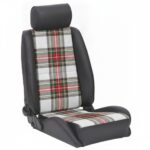 Cobra Stuttgart Vinyl Tartan Edition Reclining Sport Seat with Stewart Dress Modern tartan - GSM Performance
