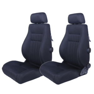 2 Auto Style Type Retro Fabric Reclining Seats