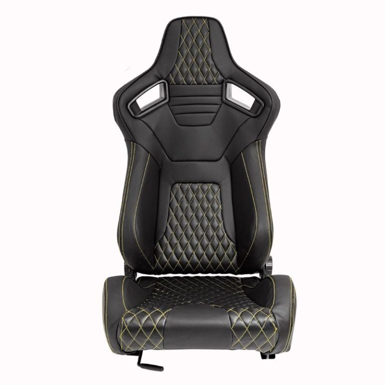 Black with Yellow Stitching